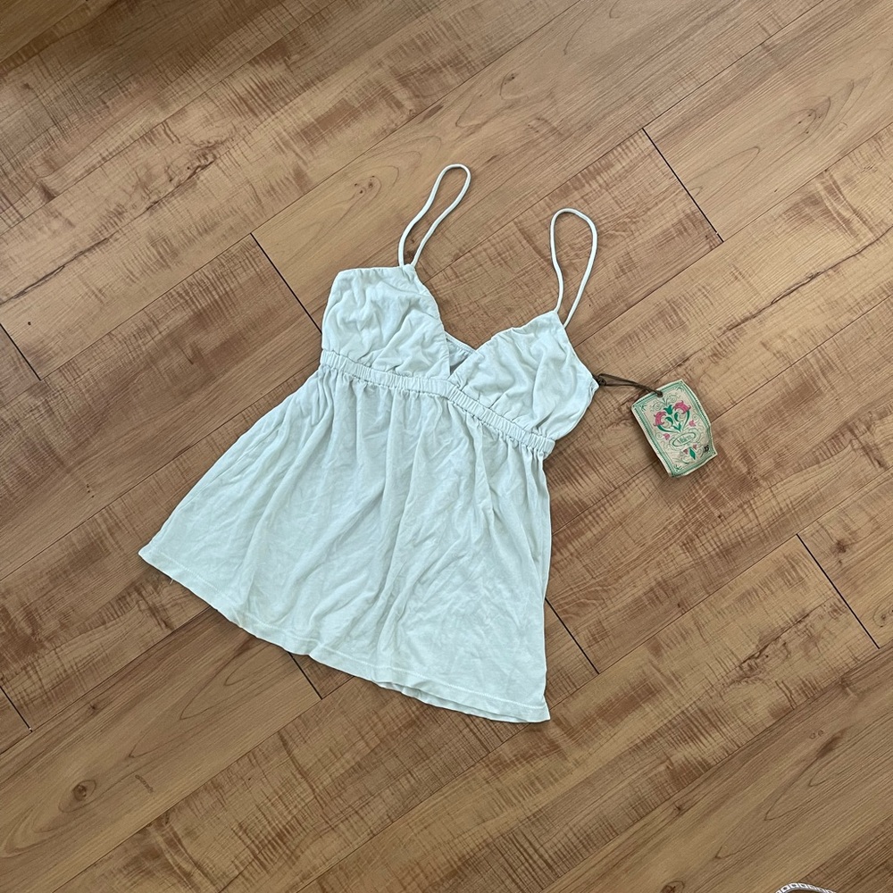 Cotton Soft Spaghetti Babydoll Top